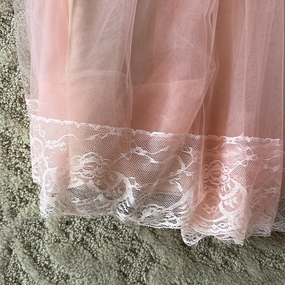 Trish Scully Child Peach Tulle Dress Size 5